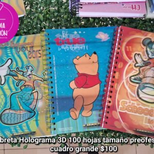 Libreta Holograma 3D